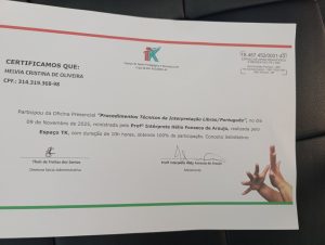 Procedimentos técnicos da Interpretação Libras/Português